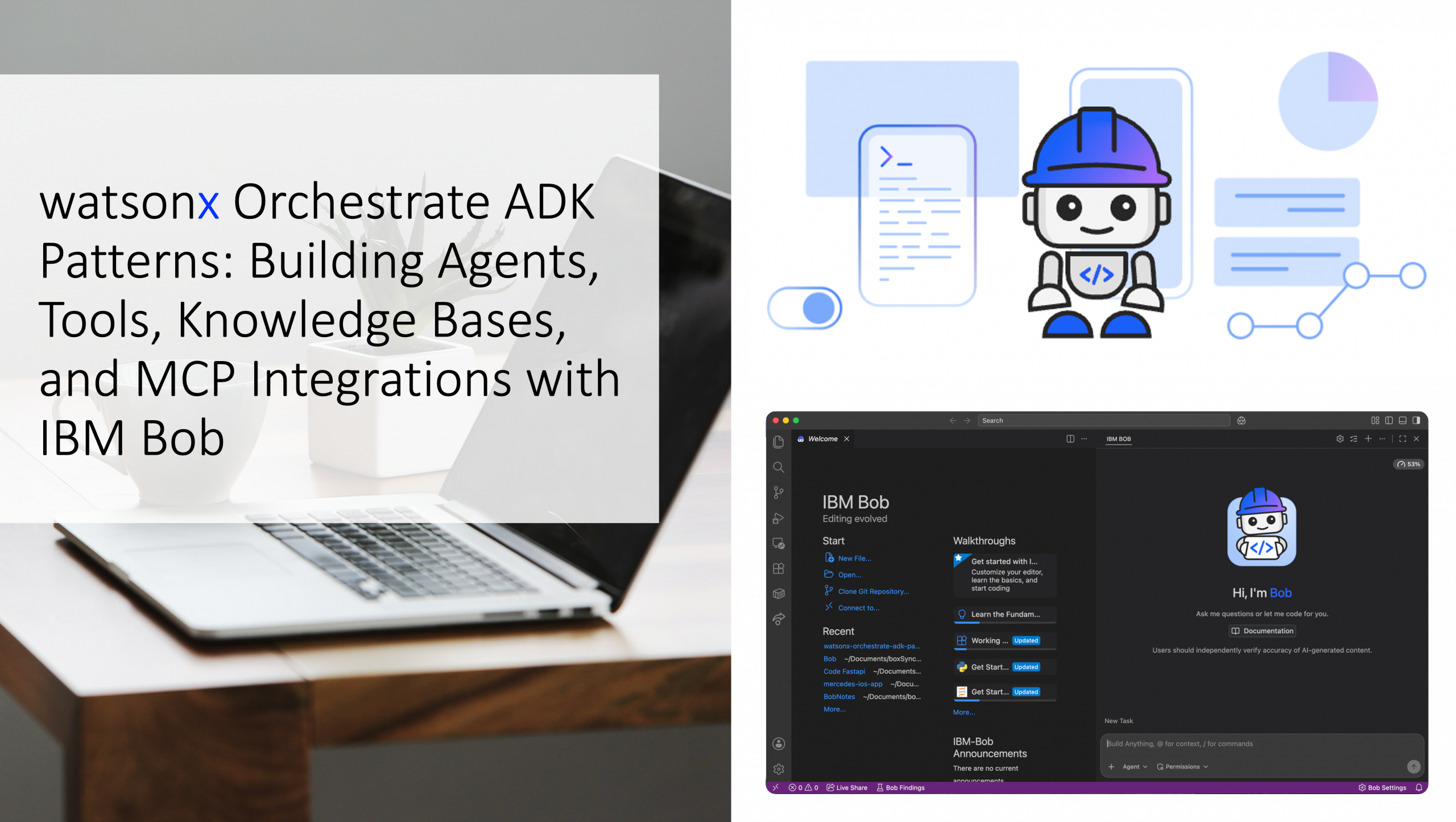 watsonx Orchestrate ADK Patterns- Building Agents, Tools, Knowledge Bases, and MCP Integrations with IBM Bob